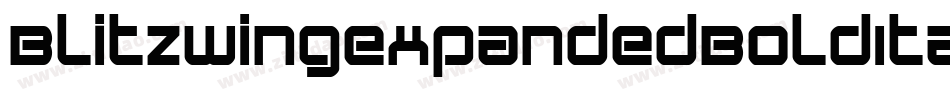 BlitzwingExpandedBoldItalic-B9q5字体转换
