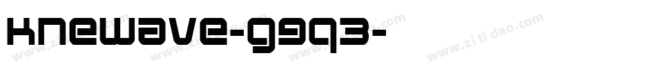 Knewave-g9q3字体转换