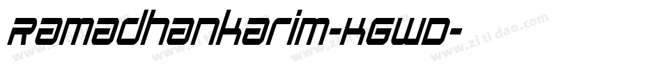 Ramadhankarim-K6WD字体转换