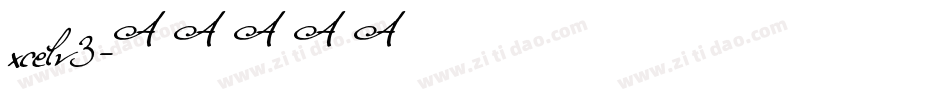 xcelv3字体转换