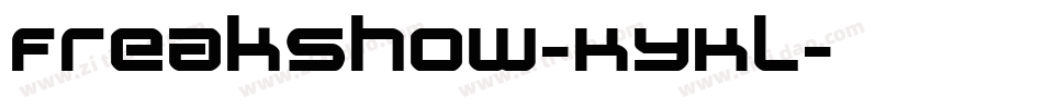 Freakshow-KYKl字体转换