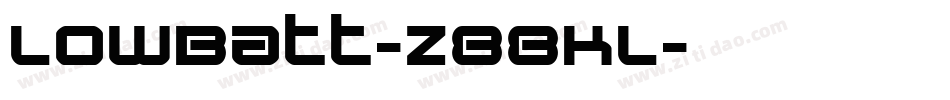 LowBatt-z88KL字体转换