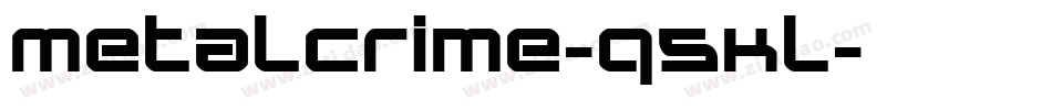 Metalcrime-q5Kl字体转换