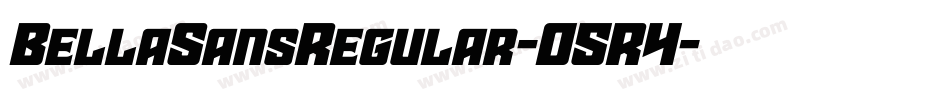 BellaSansRegular-05R4字体转换