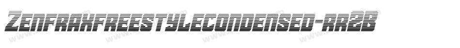 Zenfraxfreestylecondensed-rr2B字体转换