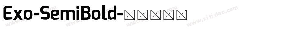Exo-SemiBold字体转换