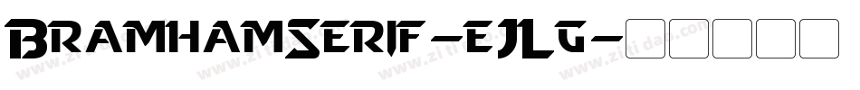 BramhamSerif-eJLg字体转换