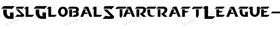 GslGlobalStarcraftLeague-v0YE字体转换