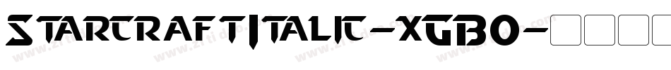 StarcraftItalic-xGB0字体转换