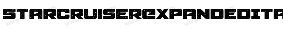 StarcruiserExpandedItalic-ZAaJ字体转换 StarcruiserExpandedItalic-ZAaJ字体转换