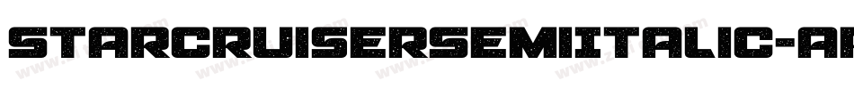 StarcruiserSemiItalic-aR1x字体转换 StarcruiserSemiItalic-aR1x字体转换