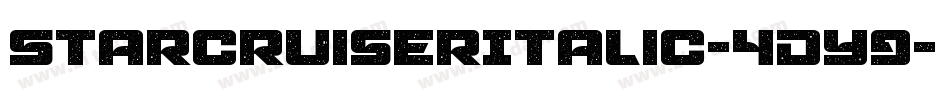 StarcruiserItalic-4DY9字体转换
