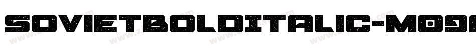 SovietBoldItalic-m09a字体转换