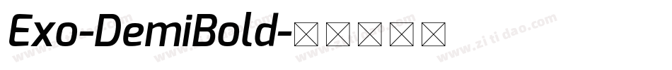 Exo-DemiBold字体转换