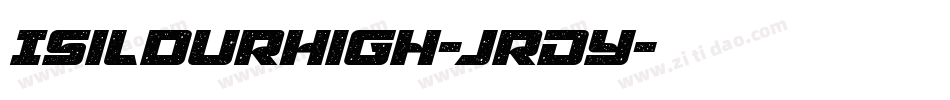 IsildurHigh-jrDy字体转换