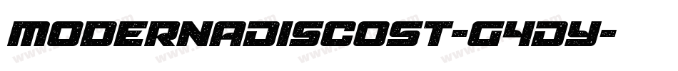 ModernaDiscoSt-G4Dy字体转换