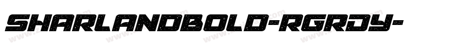 SharlandBold-rgrDy字体转换