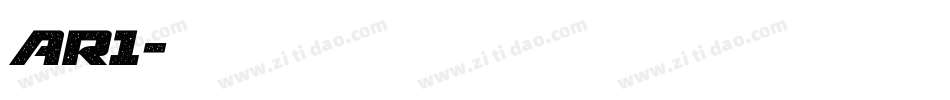 AR1字体转换