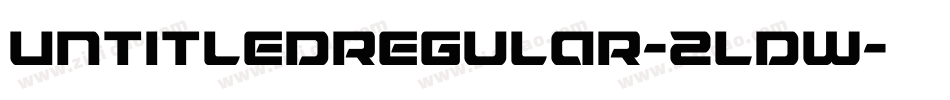 Untitledregular-2LdW字体转换