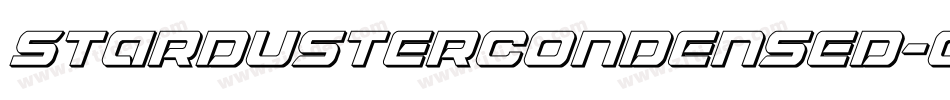 StardusterCondensed-ozK4字体转换
