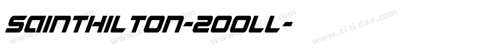 SaintHilton-2OOll字体转换