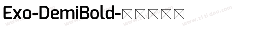 Exo-DemiBold字体转换