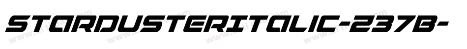 StardusterItalic-Z37B字体转换