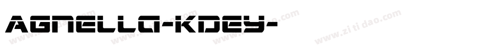 Agnella-KDEy字体转换