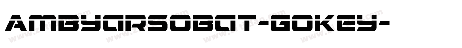 AmbyarSobat-GOKEy字体转换