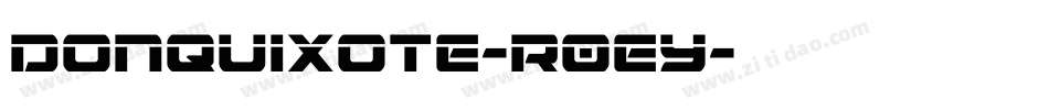 Donquixote-r0Ey字体转换