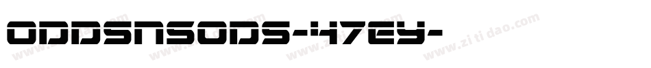 OddsNSods-47eY字体转换