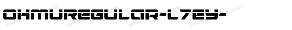 OhmuRegular-l7Ey字体转换