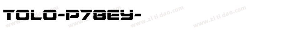 Tolo-p78ey字体转换