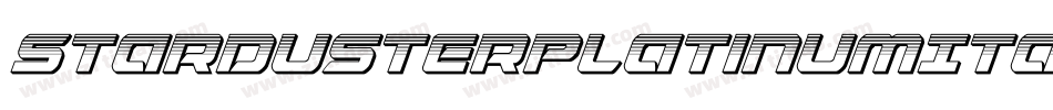 StardusterPlatinumItalic-VaKZ字体转换