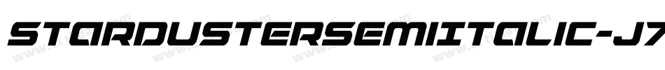 StardusterSemiItalic-J70j字体转换