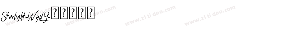 Starlight-WypLY字体转换