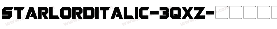 StarlordItalic-3qxZ字体转换