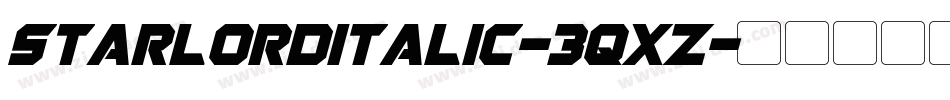 StarlordItalic-3qxZ字体转换