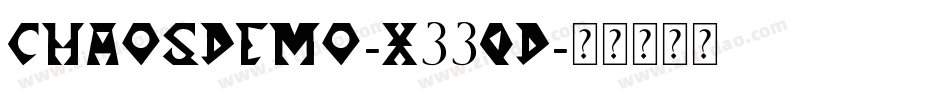 ChaosDemo-X33qd字体转换