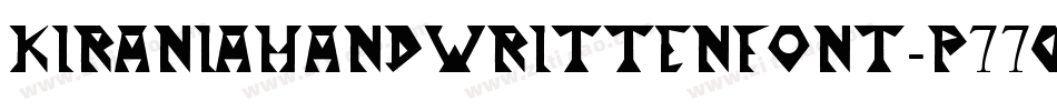 KiraniAHandwrittenFont-p77qD字体转换