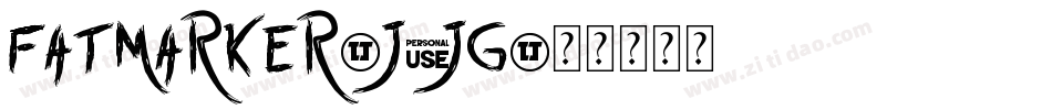 FatMarker-j9JG字体转换