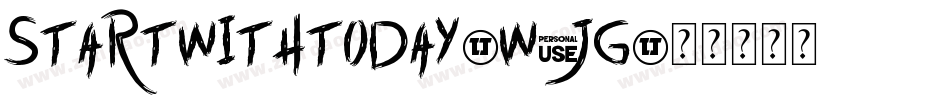 StartWithToday-W9jG字体转换
