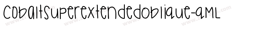 CobaltSuperextendedOblique-qMLq字体转换