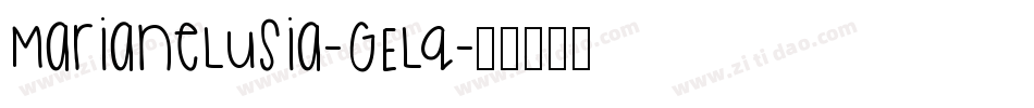 MarianeLusia-GELq字体转换