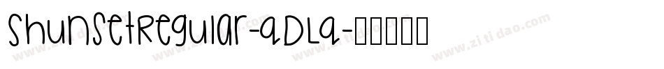 ShunsetRegular-qDLq字体转换 ShunsetRegular-qDLq字体转换