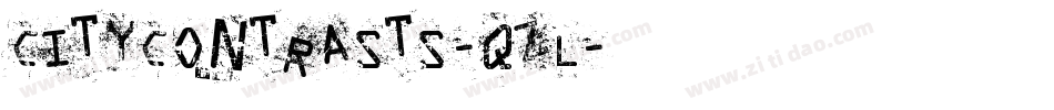 CityContrasts-qZl字体转换