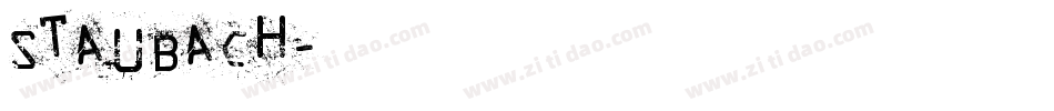 Staubach字体转换