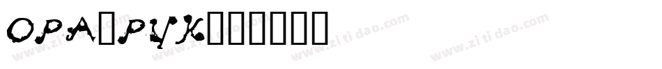 opa_puk字体转换