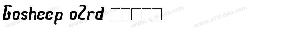 Gosheep-oZrd字体转换