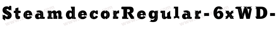 SteamdecorRegular-6xWD字体转换